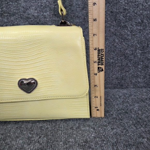 Betsey Johnson XOMandy‎ Top handle Bag Purse Y2k Style Butter Yellow - Picture 5 of 13